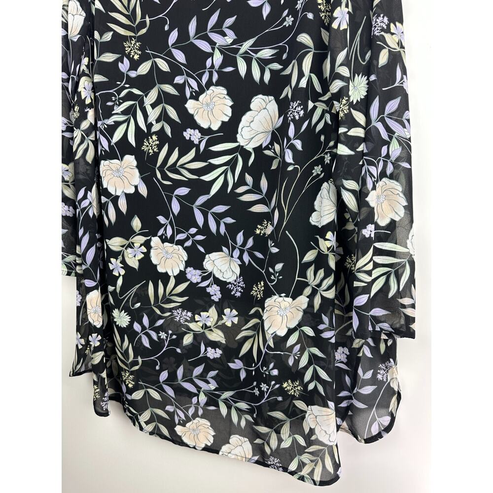 Calvin Klein Floral Wildflower Lined Tunic Blouse Mini Dress Womens Plus Size 1X - Picture 14 of 16